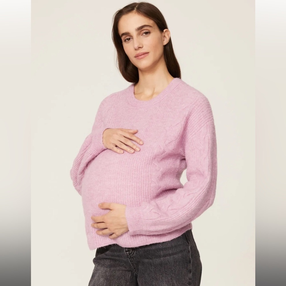 Splendid Lilac Natalia Maternity Sweater, RTR